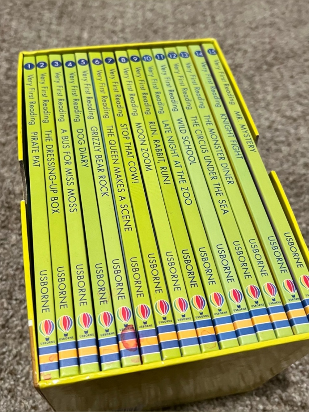 Usborne Very First Reading Hardcover Set - Boxed 15 Book Collection